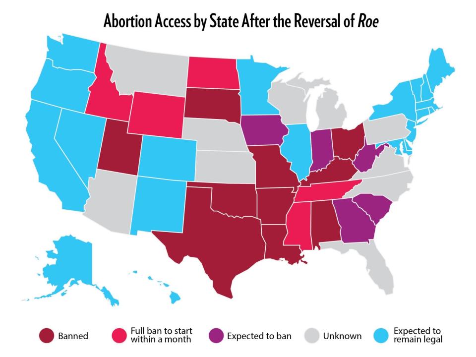 Abortion Access Map