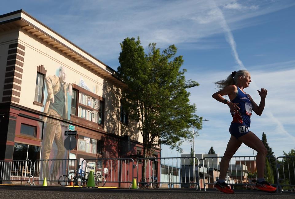 Rohl finished with a time of 1:42:27 in the recent US trials. That was good enough for third place, however, she did not meet the Olympic qualifying standard to compete in the Paris 2024 Olympics (Getty Images)