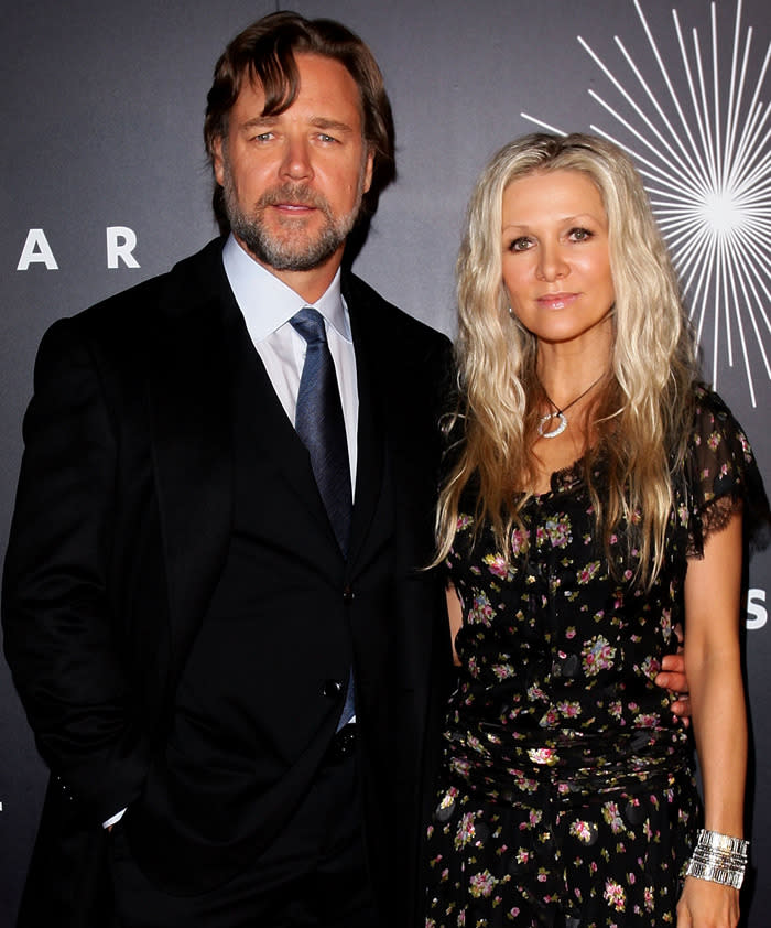 Russell Crowe and Danielle Spencer in 2011.