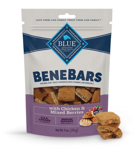 <p>Courtesy of Blue Buffalo</p> BeneBars with Chicken & Mixed Berries Courtesy of Blue Buffalo.