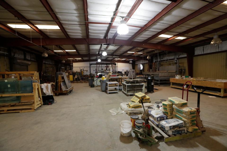 The FSU Master Craftsman Studio also has a warehouse located off of Lake Bradford Road where larger supplies and works are stored.