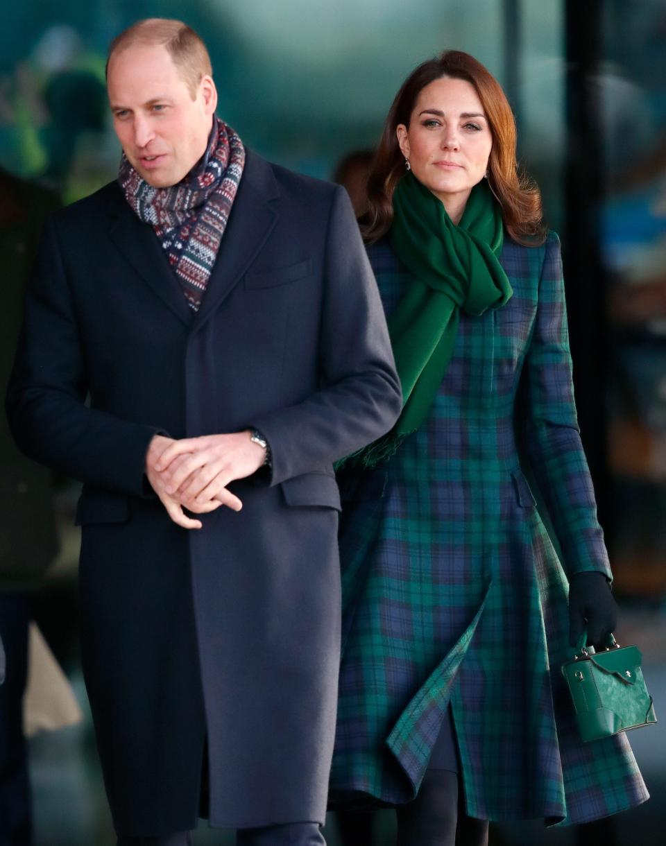 Prince William and Kate Middleton in Scotland in January 2019.