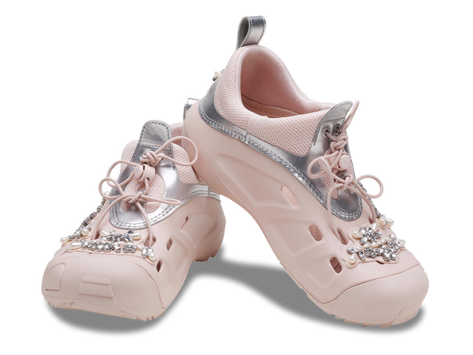 Simone x Crocs Quick Trail Shoe in Pink