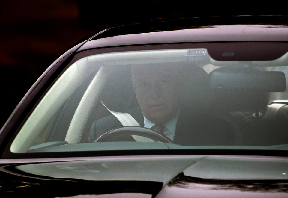 Britain's Prince Andrew leaves his home in Windsor, England, Thursday, Nov. 21, 2019. A lawyer for the victims of sex offender Jeffrey Epstein says Britain’s Prince Andrew should speak to U.S. investigators immediately about what he knew of the convicted pedophile. U.S. attorney Gloria Allred says Andrew should contact American authorities “without conditions and without delay." Andrew has announced he was pulling out of public duties “for the foreseeable future” amid a firestorm of criticism over his friendship with Epstein. (Steve Parsons/PA via AP)