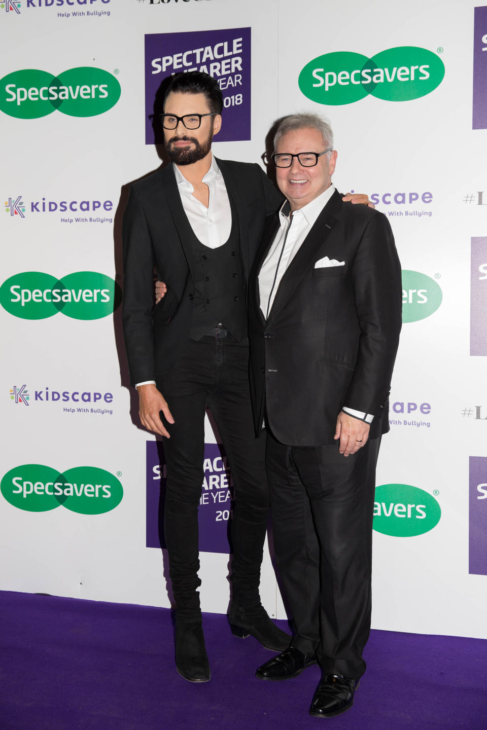 Specsavers 'Spectacle Wearer of the Year 2018' in London, United Kingdom  Featuring: Rylan Clark, Eamonn Holmes Where: London, United Kingdom When: 24 Oct 2018 Credit: Luke Hannaford/WENN