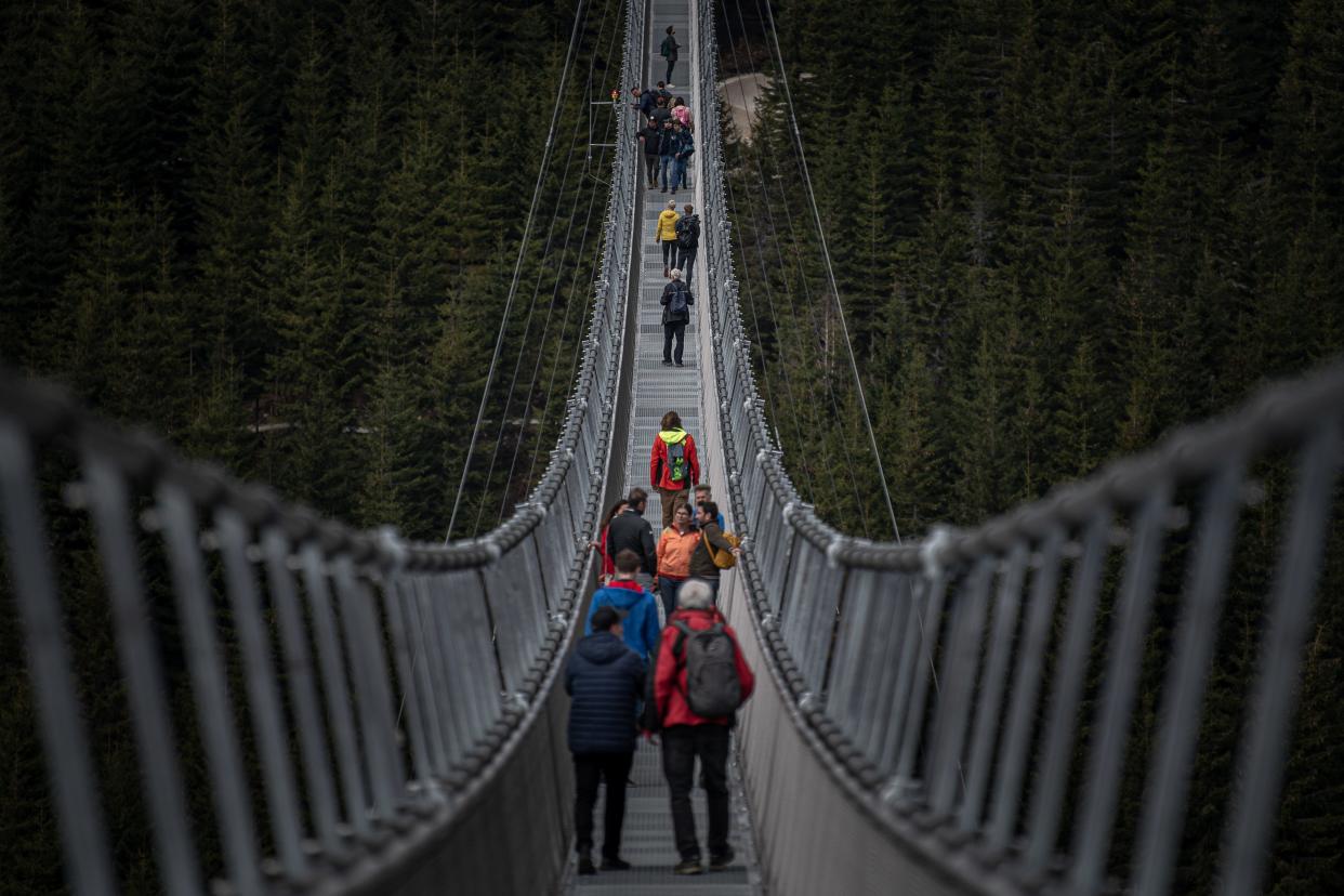 Sky Bridge 721 in the Czech Republic, the world's longest pedestrian suspension bridge