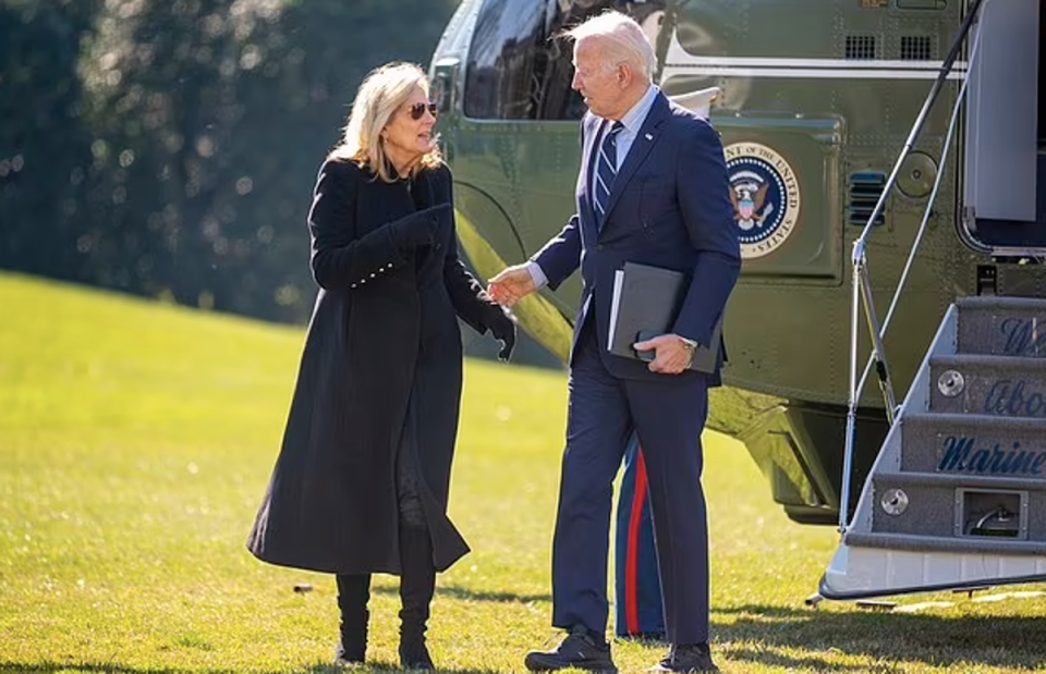 President Joe Biden has been spotted wearing ‘maximum stability’ sneakers (AP)