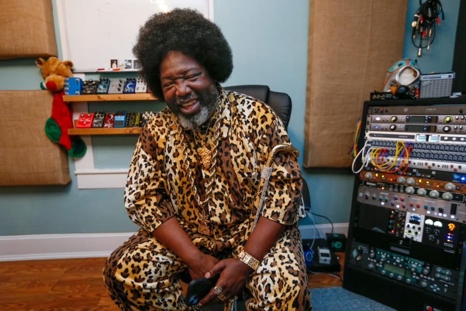 Hip-Hop/rap artist Joseph Foreman, who's better known by his stage name Afroman, talks to the News-Leader at a recording studio on Tuesday, Dec. 13, 2022.