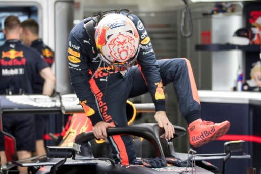 Max Verstappen of the Netherlands was third on 1:28.066 in his Red Bull