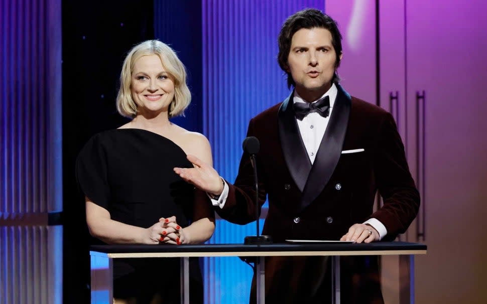 Amy Poehler and Adam Scott