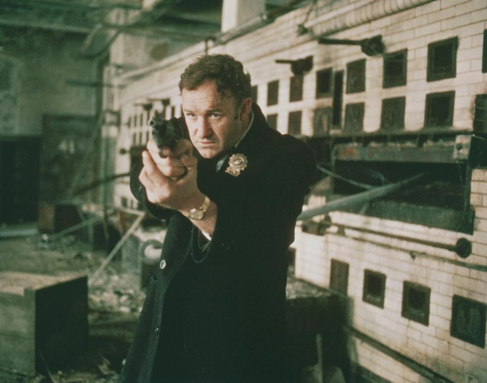 Gene Hackman plays narcotics detective Popeye Doyle in the cop thriller "The French Connection."