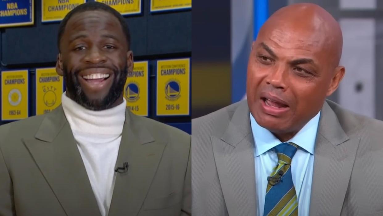  Draymond Green speaks with the Inside the NBA crew, and Charles Barkley shares a thought on Inside. 