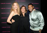 <p><em>The Sisterhood of the Traveling Pants</em> star posed with the jewelry designer and pop star at the launch of Schwartz’s Eye Bangle in West Hollywood, Calif. on Tuesday. The bracelet is the newest addition in her Against Evil Eye collection. (Photo: Emma McIntyre/Getty Images for Lorraine Schwartz ) </p>