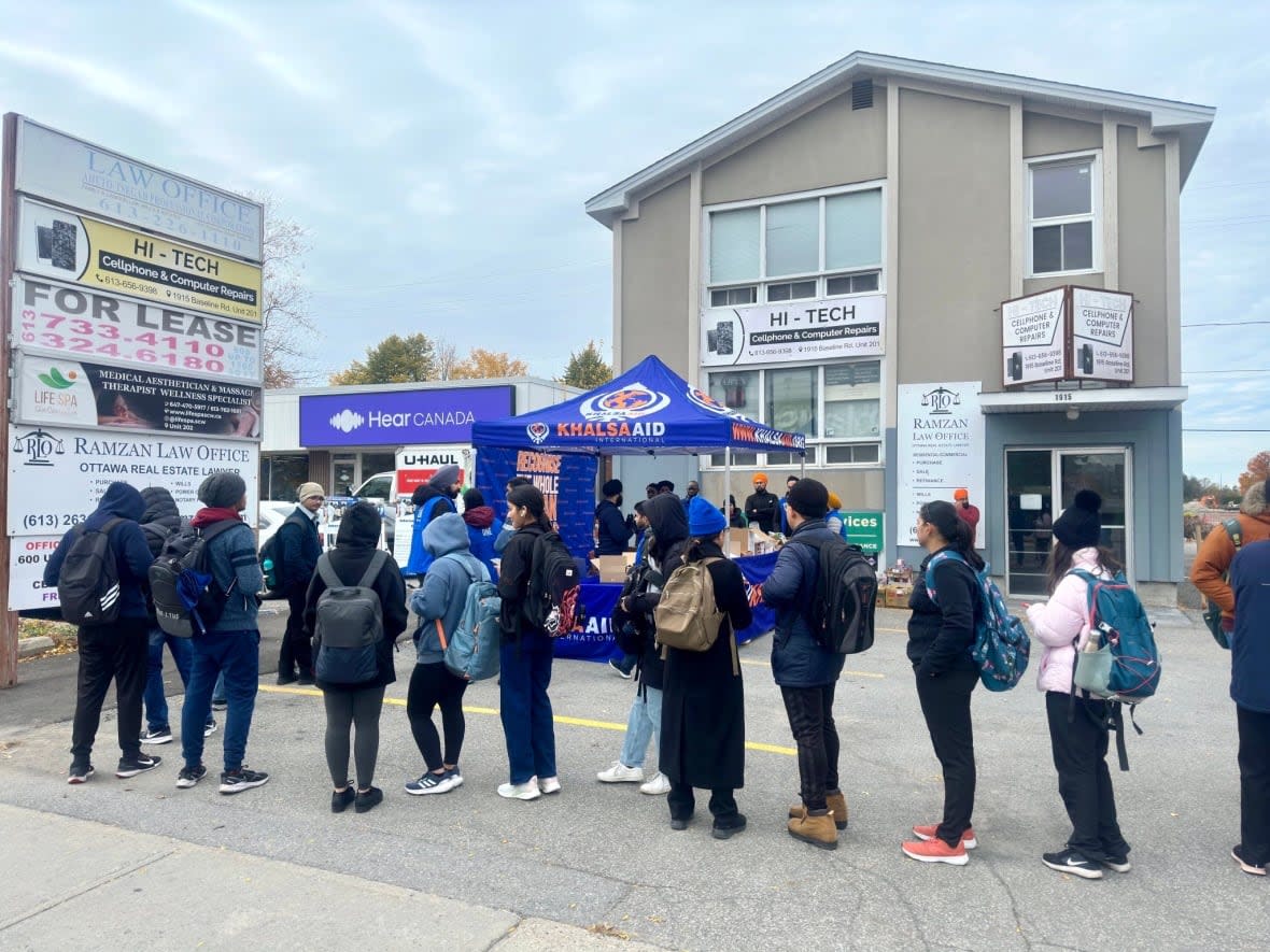 Khalsa Aid's Jindi Singh says the charity is receiving five calls a day from international students in Brampton in crisis, well above what it can handle.  (Submitted by Jindi Singh - image credit)