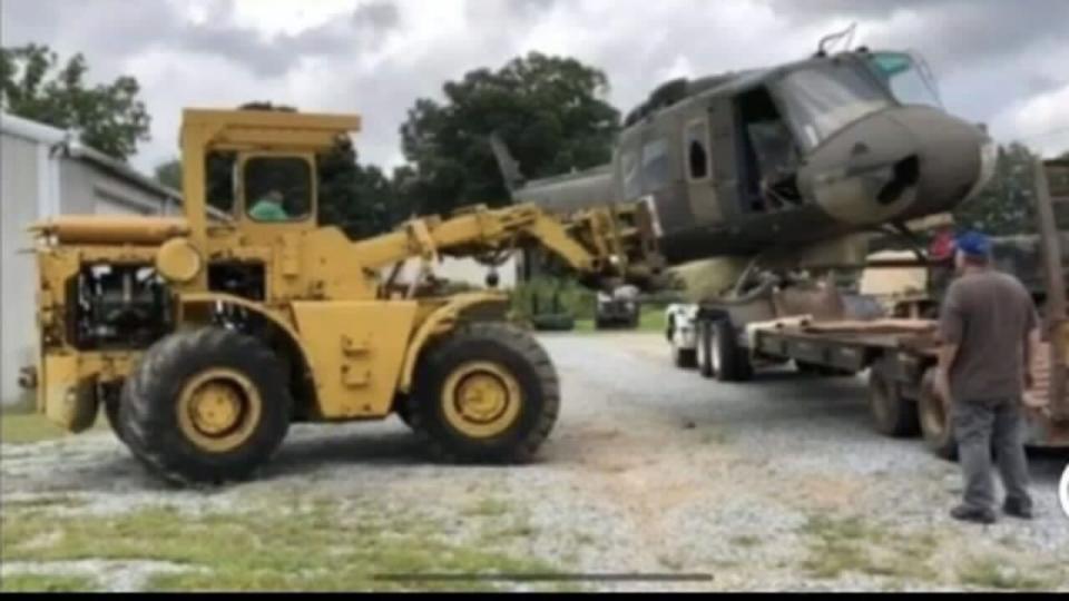 Donated antique helicopter restored by local veterans says person who gave it to them took it back