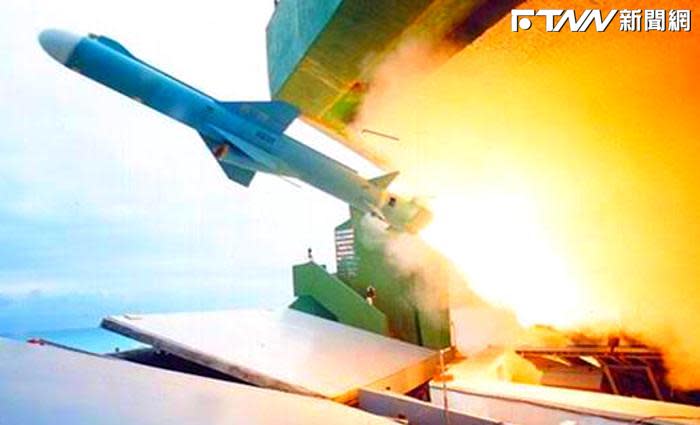 雄風二型反艦飛彈屬次音速飛彈，射程估計250公里，可飛抵福建範圍。（圖／國家中山科學研究院）