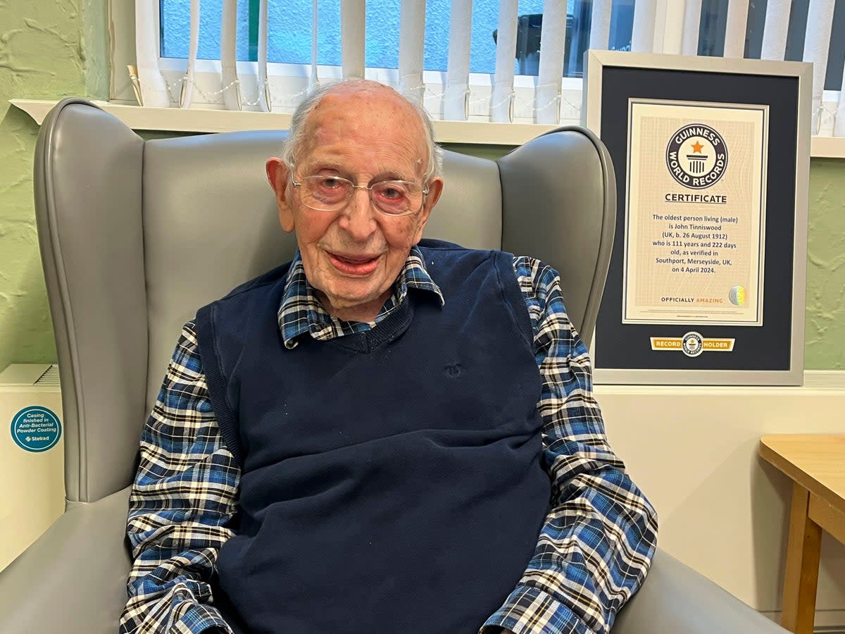 John Tinniswood is officially the world’s oldest man (AP)