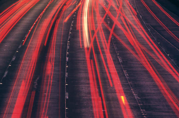 environmental concerns, color, horizontal, blur, background, motion, exterior, outside, night, center, environment, highway, f