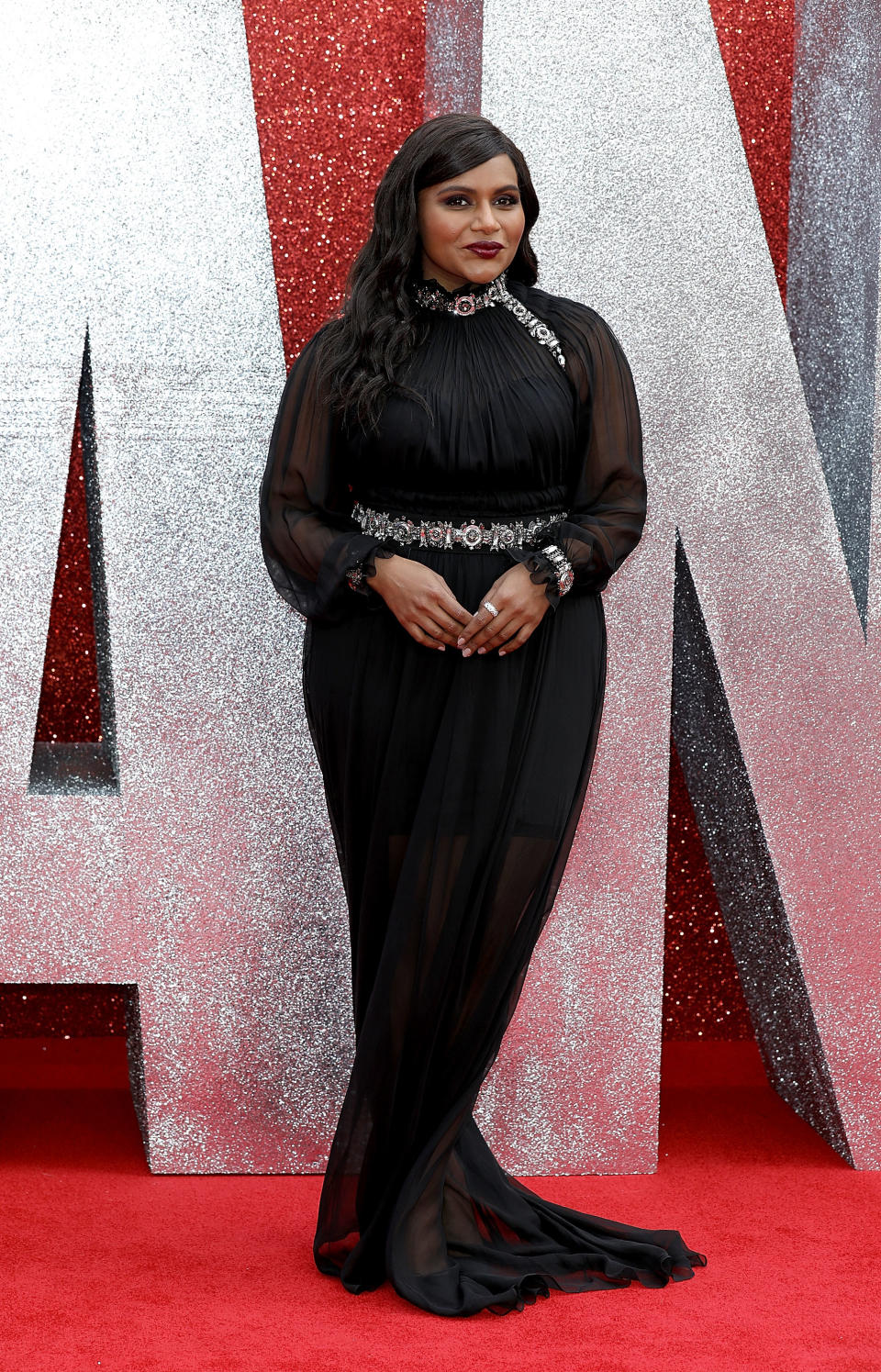 Mindy Kaling at the London premiere of ‘Ocean’s 8’