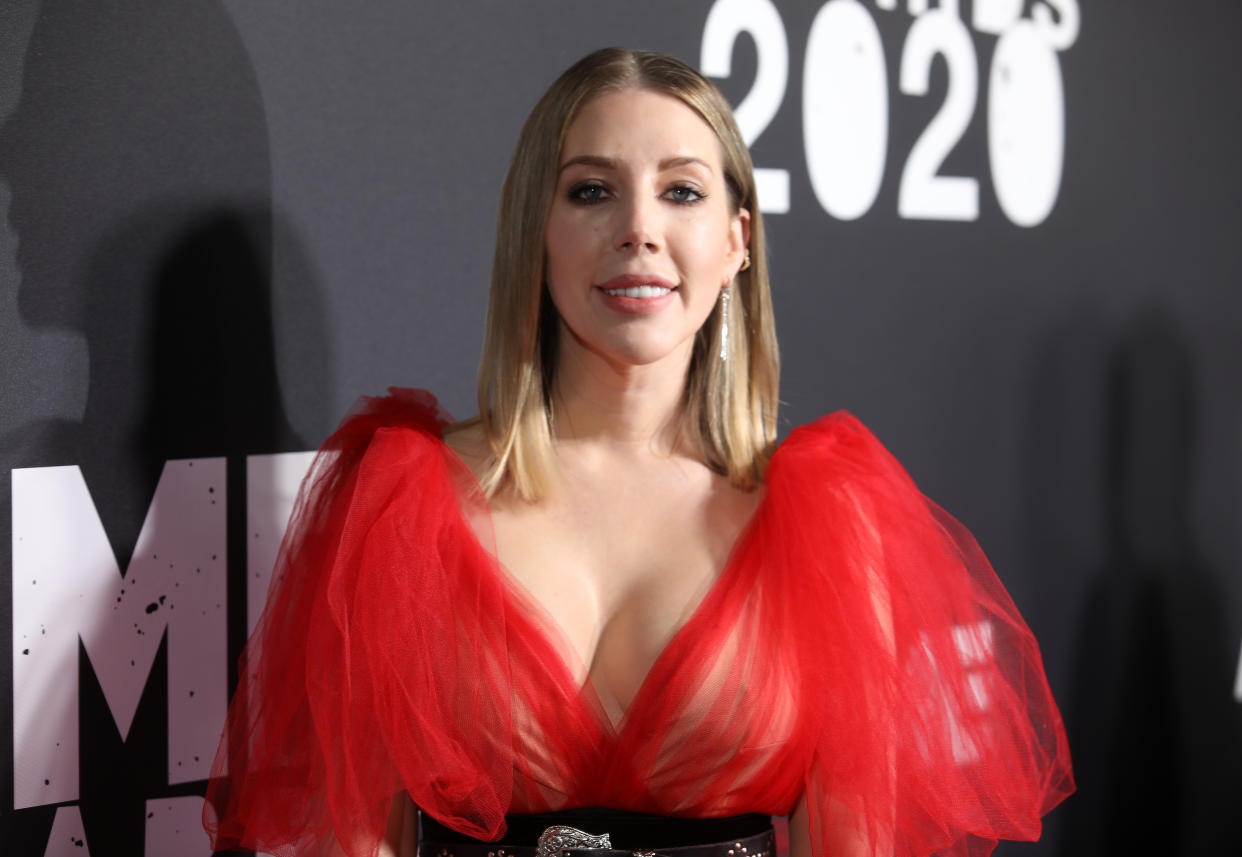 Katherine Ryan arriving during the NME Awards, held at Brixton Academy, London. (Photo by David Parry/PA Images via Getty Images)