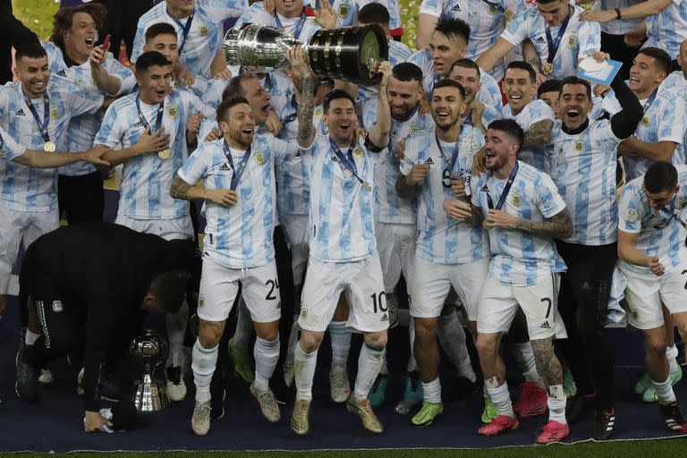 Copa y alegría para todos: así festejó la selección en el Maracaná