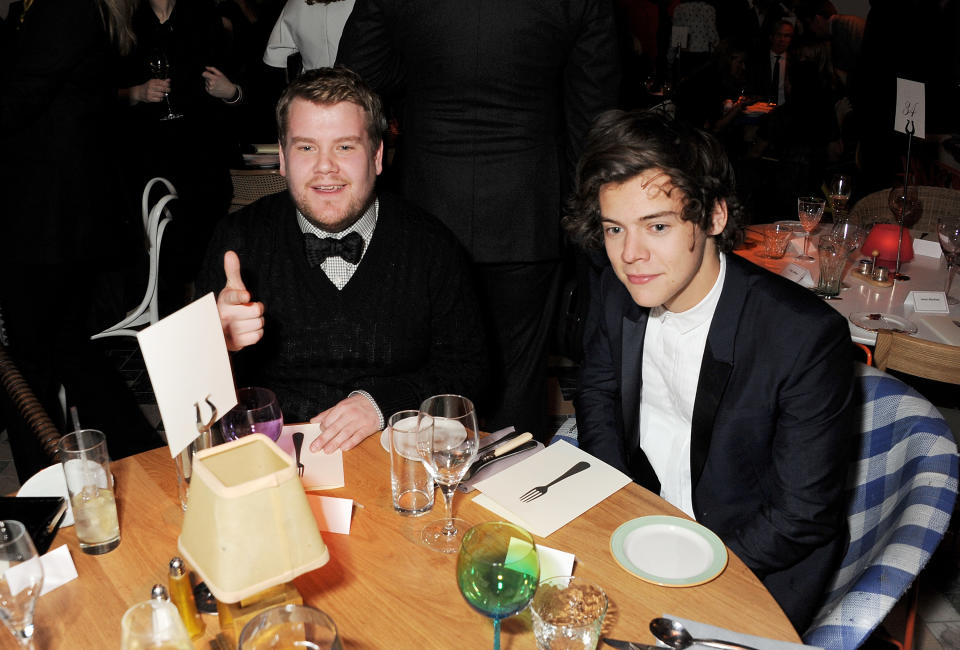 James Corden and Harry Styles (Getty Images)