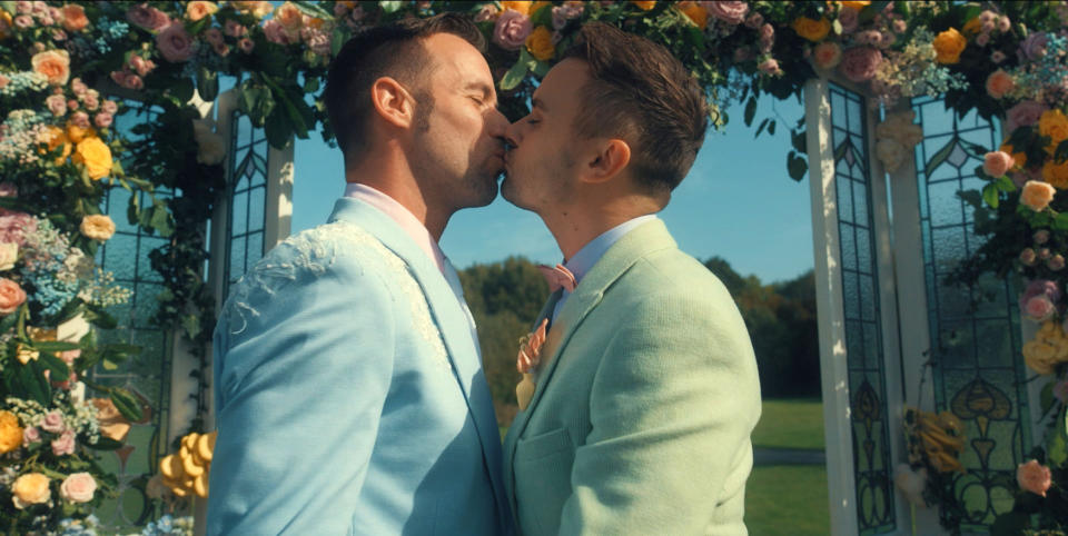 Big Gay Wedding with Tom Allen,27-03-2024,Adam, Dan,Kissing at wedding ceremony.,Minnow Films,Screengrab