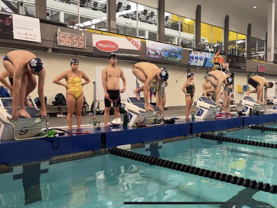 The Olympian Swim Club didn't train on Sundays before four major pools closed since 2020. (Emily Fiztpatrick/CBC - image credit)