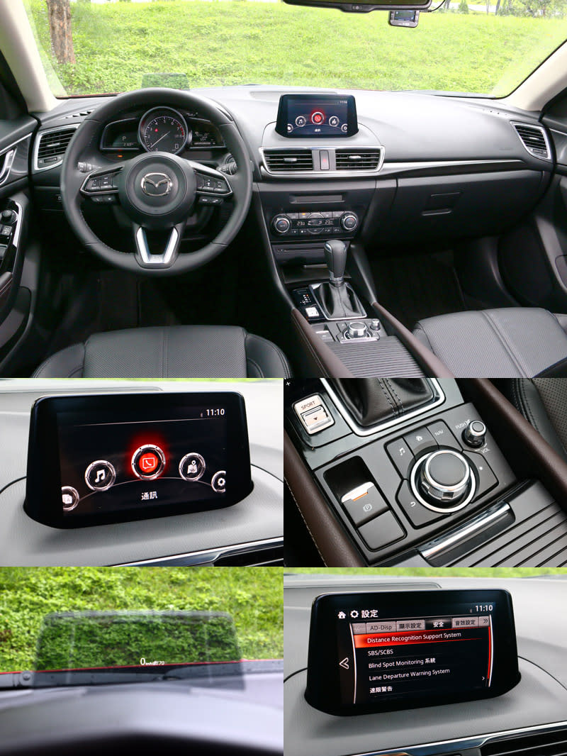 內裝鋪陳質感最好的Mazda3，車內頗有豪華車氛圍，也是促成它熱銷的原因之一，而整合旋鈕式的MZD Connect 人機智慧資訊整合系統，是與豪華品牌最相近之處。
