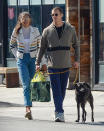 <p>Kelly Gale and Joel Kinnaman take their pup to go on a date in L.A. on Tuesday.</p>