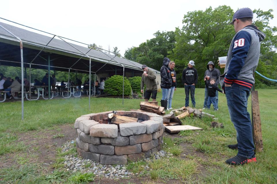 A Memorial Day barbecue for military veterans and a rededication of the Peter Moskos Pavilion were held at the Commercial Club in East Bridgewater on Memorial Day, Monday, May 31, 2021.