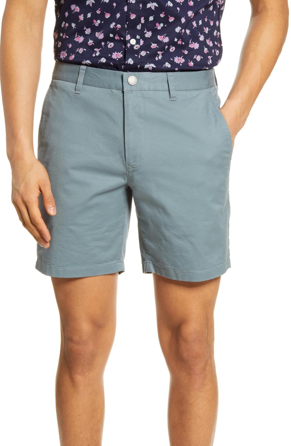 Bonobos Stretch Washed Chino 7-Inch Shorts. Image via Nordstrom.