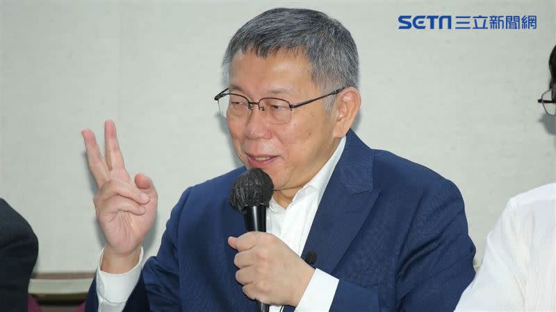 柯文哲回絕國民黨「民主初選」提議。（圖／記者楊澍攝影）