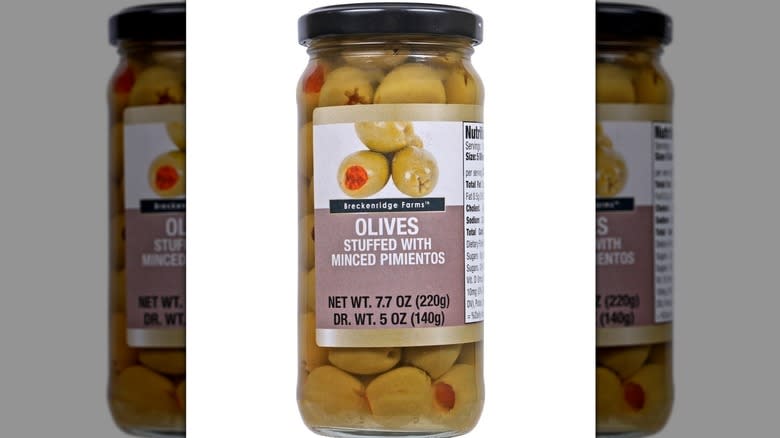 jar of olives