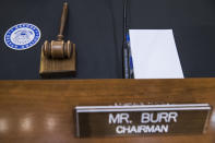 <p>The gavel and placard for Senate Intelligence Committee Chairman Richard Burr, a Republican from North Carolina, sit on a table in the hearing room ahead of testimony by former Federal Bureau of Investigation (FBI) Director James Comey in Washington on Thursday, June 8, 2017. (Photo: Zach Gibson/Bloomberg via Getty Images) </p>