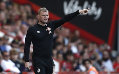 Bournemouth's English manager Eddie Howe gestures during the English Premier League football match between Bournemouth and Fulham at the Vitality Stadium - Credit: AFP