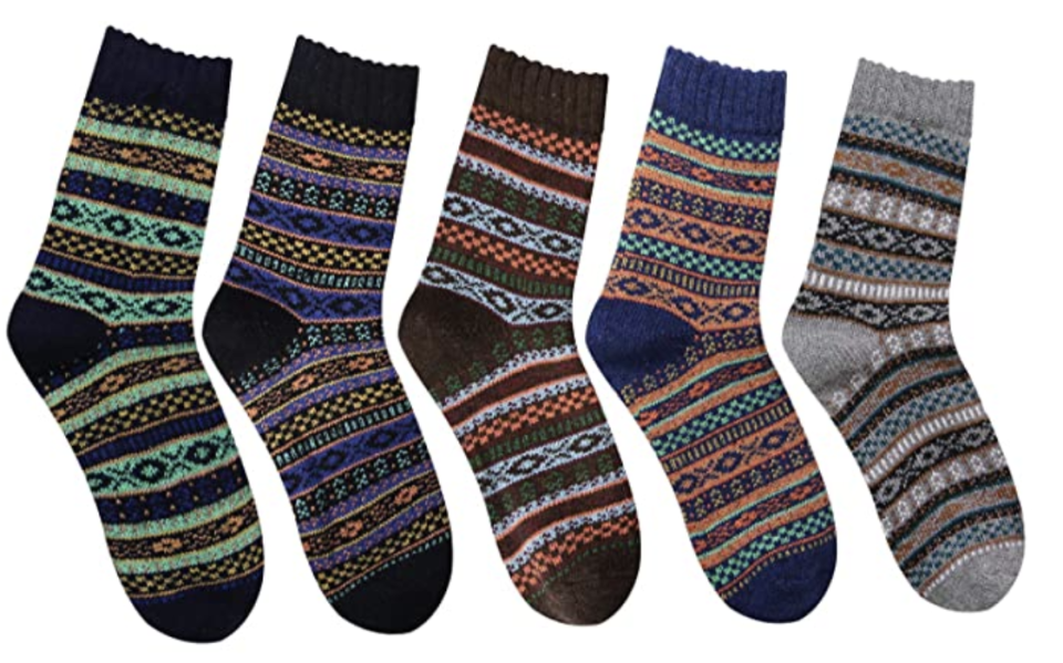 Break-apart gift alert: These socks come in a pack of five, so you can divvy them up and maybe even steal a pair for yourself. (Photo: Amazon)