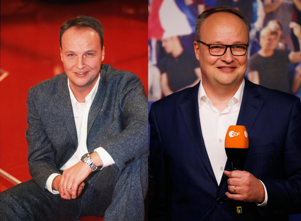 <p>Oliver Welke moderiert seit 2009 die „heute-show“, die auch heute noch über die Bildschirme flimmert. 2017 wurde er mit der „Goldenen Kamera“ für die Kategorie „Beste Satire“ ausgezeichnet. Welke ist außerdem seit Jahren als Fußballmoderator bekannt. 2016 moderierte er zusammen mit Oliver Kahn die Fußball-Europameisterschaft in Frankreich. (Bilder: Action Press/ Getty Images) </p>