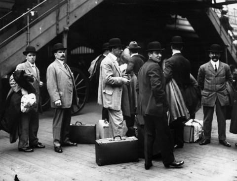 Titanic passengers in 1912 - Credit: getty