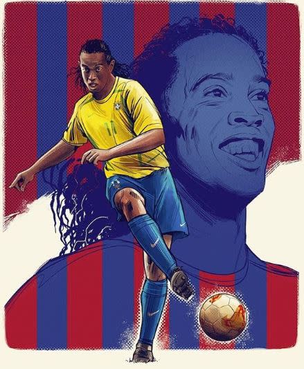 小羅納度（Ronaldinho）。（圖／取自推特）