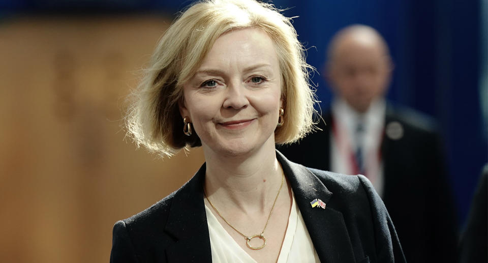 LGBTQ+ charities urge Liz Truss to 'deliver on her word' and ban conversion practices, picture: Conservative Party Conference 2022Prime Minister Liz Truss arrives for the Conservative Party annual conference at the International Convention Centre in Birmingham. Picture date: Monday October 3, 2022. (Photo by Aaron Chown/PA Images via Getty Images)
