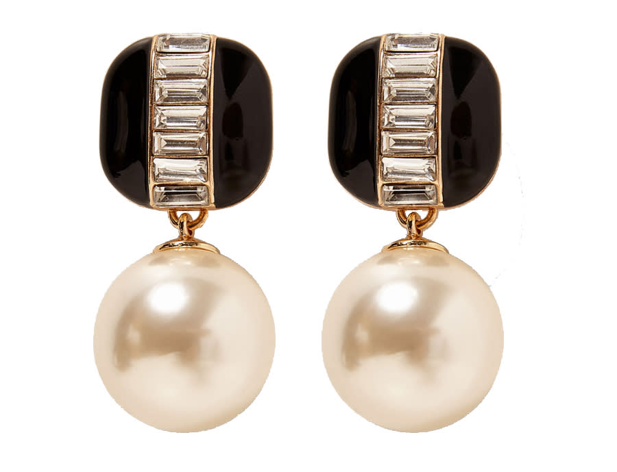 Large Faux Pearl Earrings