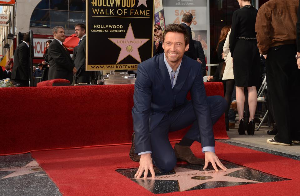 Hugh Jackman Honored On The Hollywood Walk Of Fame