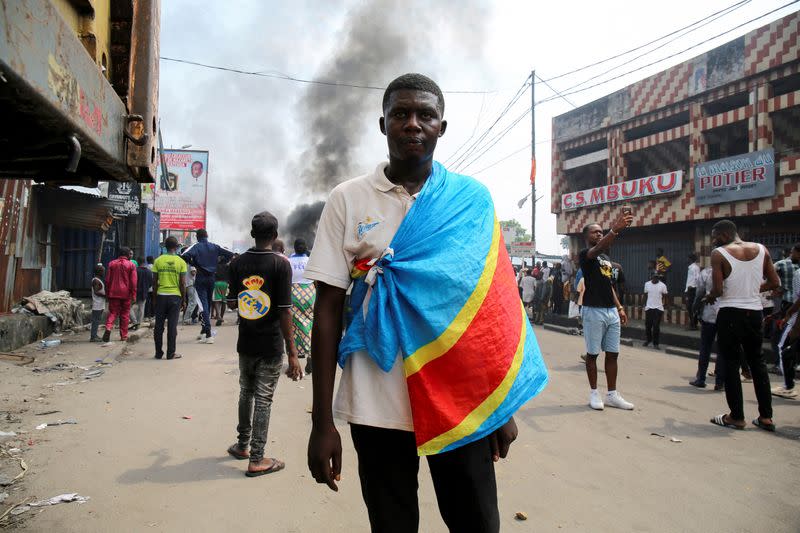 FILE PHOTO: Congo security forces fire tear gas, clash with anti-government protesters