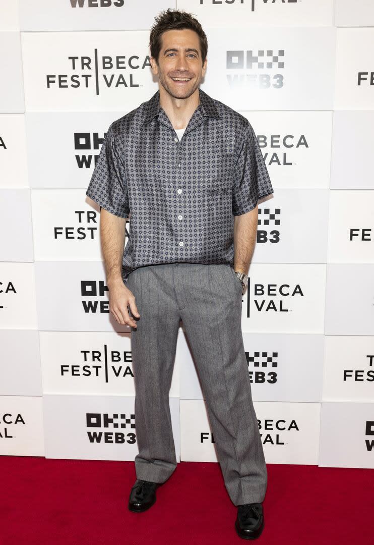 Jake Gyllenhaal posa durante el estreno de su nueva miniserie, Se presume inocente, que se celebró en el Teatro BMCC en la ciudad de Nueva York durante el Festival de Cine de Tribeca de 2024