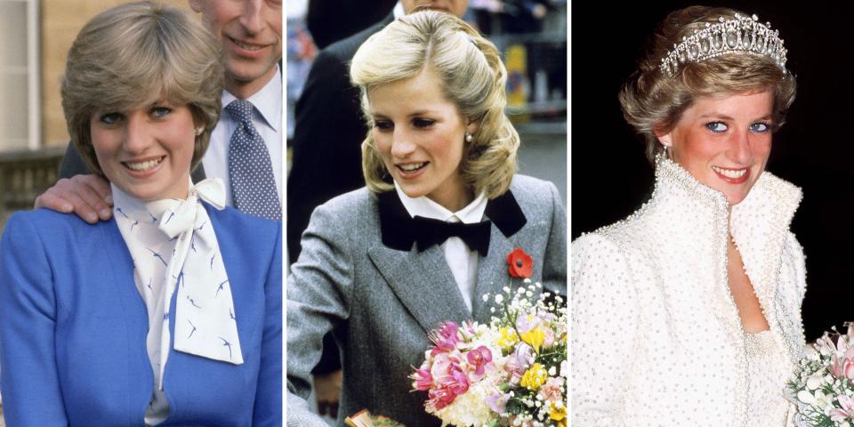 <p>Princess Diana may be most well-known as the "People's Princess" and one of the <a href="http://www.harpersbazaar.com/fashion/street-style/g10330122/princess-diana-fashion-style/" rel="nofollow noopener" target="_blank" data-ylk="slk:greatest style icons;elm:context_link;itc:0" class="link ">greatest style icons</a> of all time, but the late royal's hair is worth noting too. From an elegant shag to perfectly coiffed cuts, Diana's locks paved the way for the biggest hair trends of the '80s and '90s. Take a look back at all the late royal's greatest hairstyles. </p>