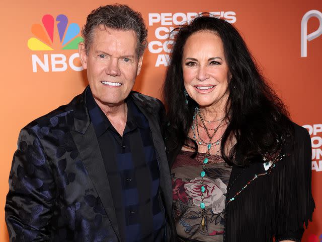 <p>Terry Wyatt/Getty</p> Randy Travis and Mary Davis attend the 2023 People's Choice Country Awards on September 28, 2023 in Nashville, Tennessee.