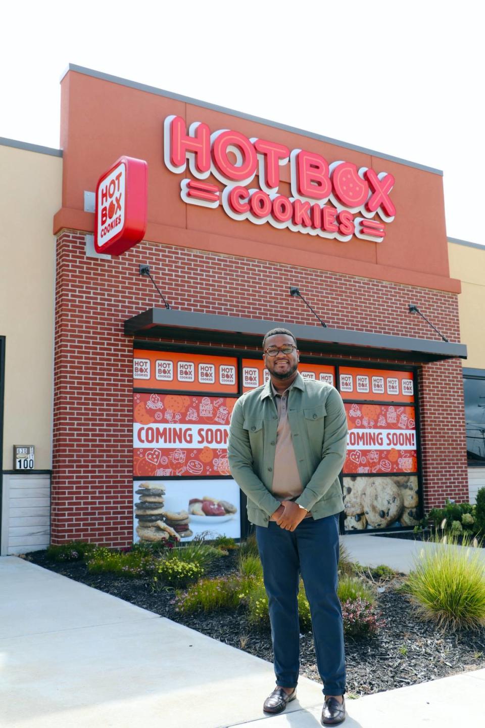 Korian Harrington, franchise owner of Hot Box Cookies at 630 W. Highway 50 in O’Fallon