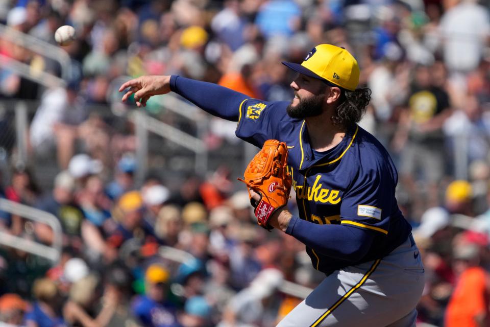 Jakob Junis will start for the Milwaukee Brewers in the team's home opener Tuesday against the Minnesota Twins.