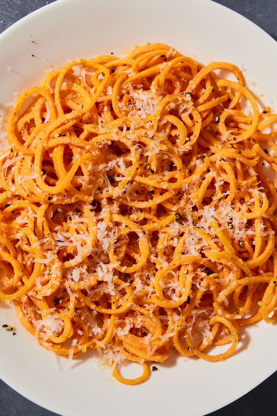 Cacio E Pepe Sweet Potato Noodles